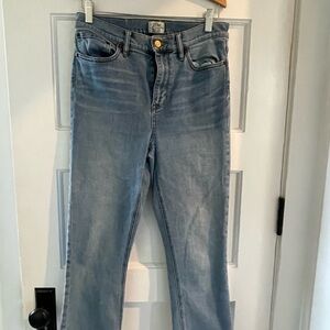 J. Crew Billie Demi boot crop light blue Jeans
